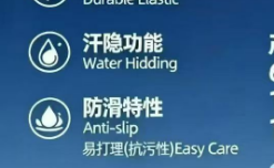 富钛纱汗隐功能和防滑特性